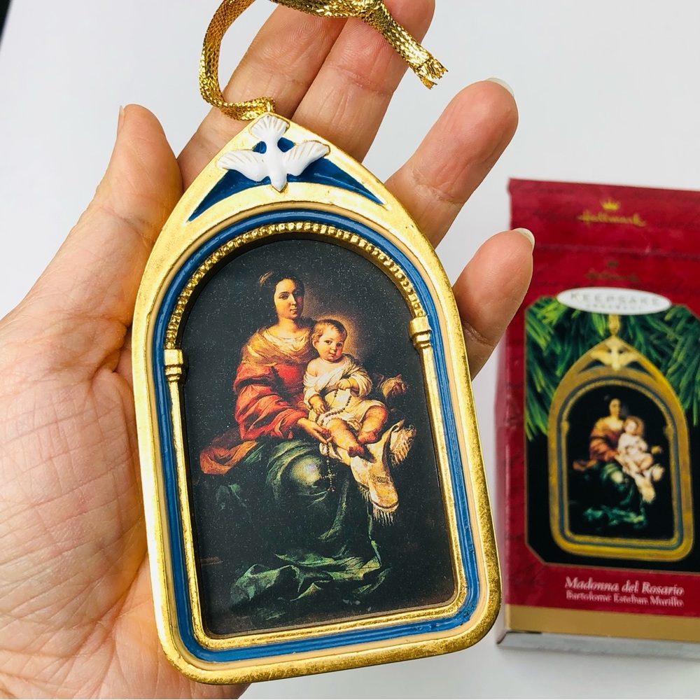 Hallmark Keepsake 1997 Madonna del Rosario Mother Child Christmas Ornament Gift